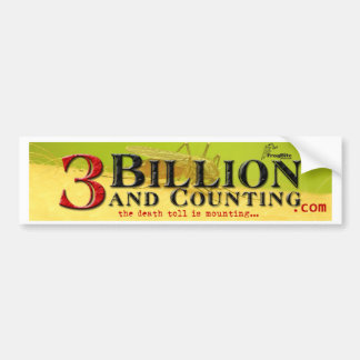 3 Billion and Counting Title Bumper Sticker