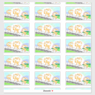 3 Billy Goat's Gruff contour stickers