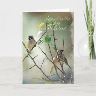 3 Birds Birthday Card for Girlfriend