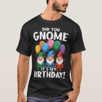 3 Birthday Gnomes Did You Gnome It'S My Birthday