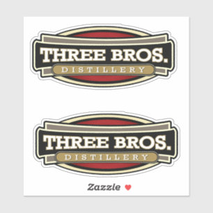 3 Bros Distillery Stickers