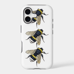 3 Bumble Bees Walking Be Unique Vintage Design