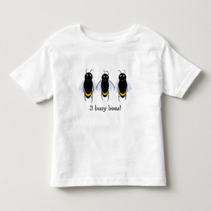 3 Busy Bees BuzzAboutBees cotton toddler t-shirt