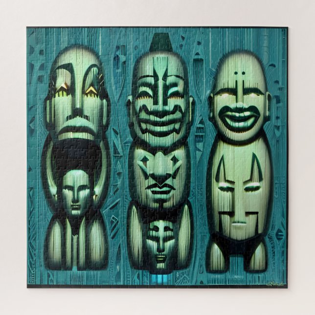 3 Cannibals Redux II Jigsaw Puzzle (Vertical)