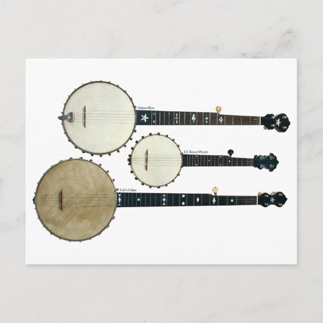 3 cartes postales Banjos (Devant)