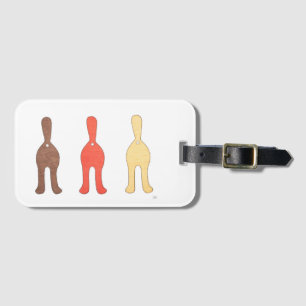 3 Cat Butts #1 Luggage Tag