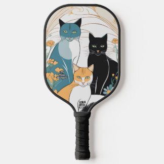 3 Cats Personalized Pickleball Paddle