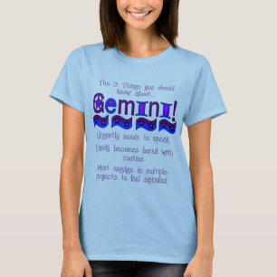 3 Ce que vous devriez savoir sur Gemini T-Shirt