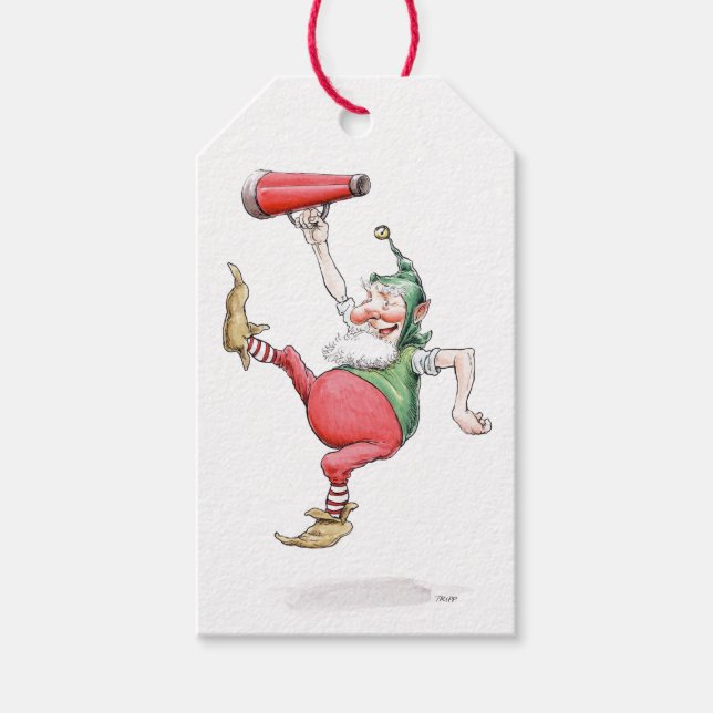 3 Cheers for Christmas! Elf Gift Tag (Front)