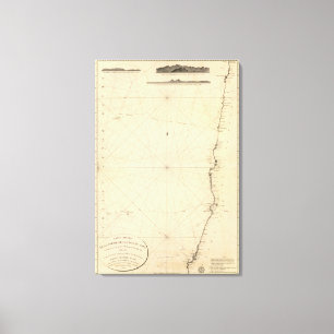 3 coastal views, Chile Canvas Print