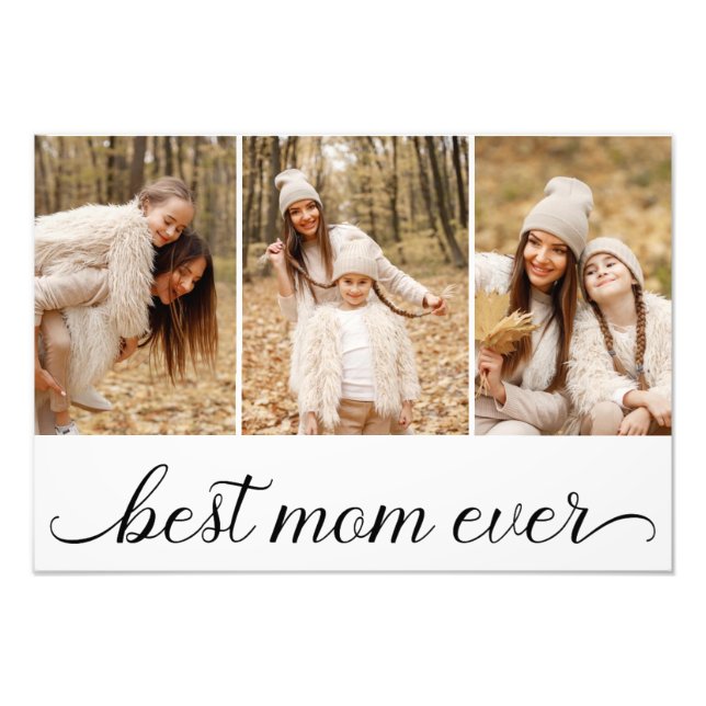 3 Collage photo Meilleure maman Élargissement phot (Devant)