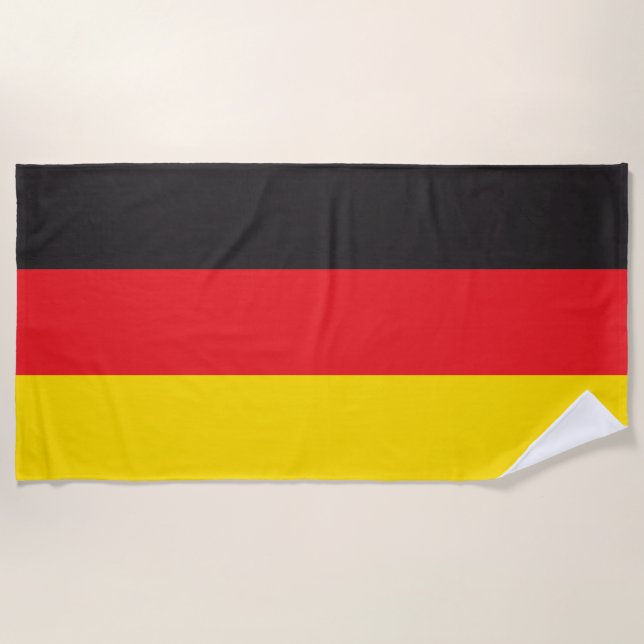3 Colour Combination, Flag Beach Towel (Front)