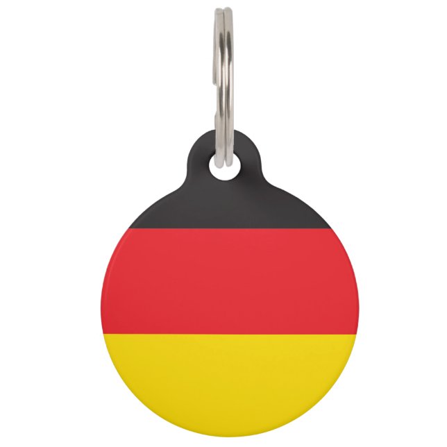 3 Colour Combination, Flag Pet Tag (Front)