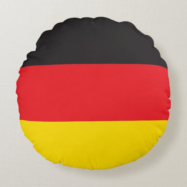 3 Colour Combination, Flag Round Pillow (Front)