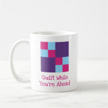 3-Colour Quilting Pun Double Four Patch Quilt Bloc