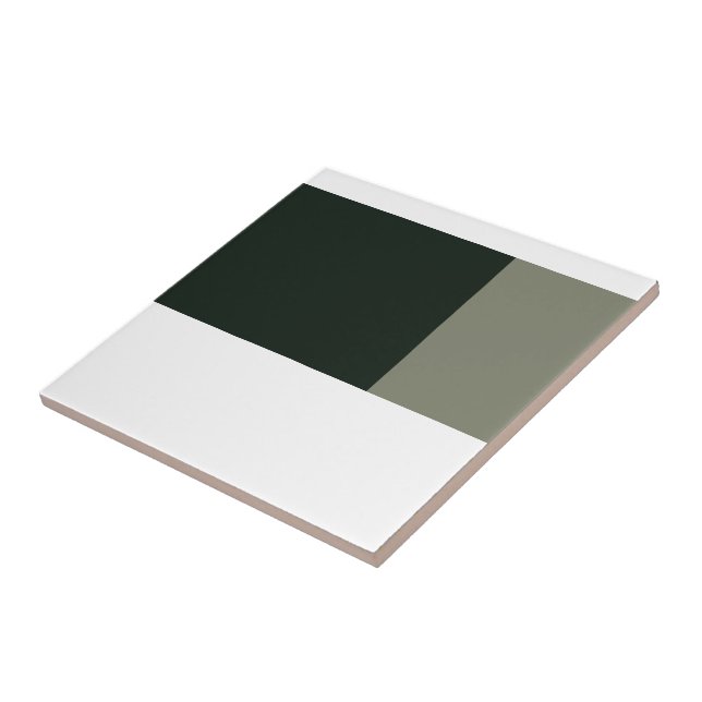 3 Colours Ceramic Tile, Small (4.25" x 4.25") Tile (Side)