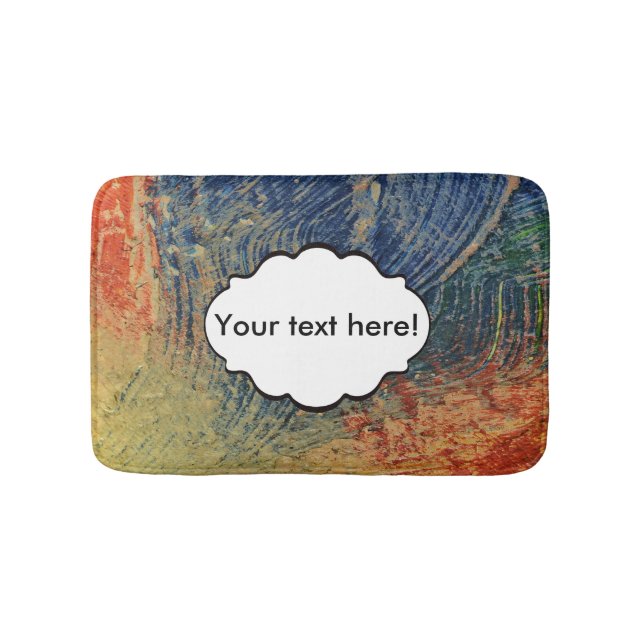 3 colours paint bath mat (Front)