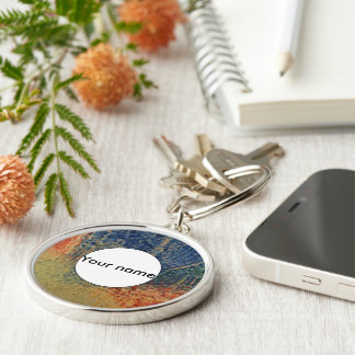 3 colours paint keychain