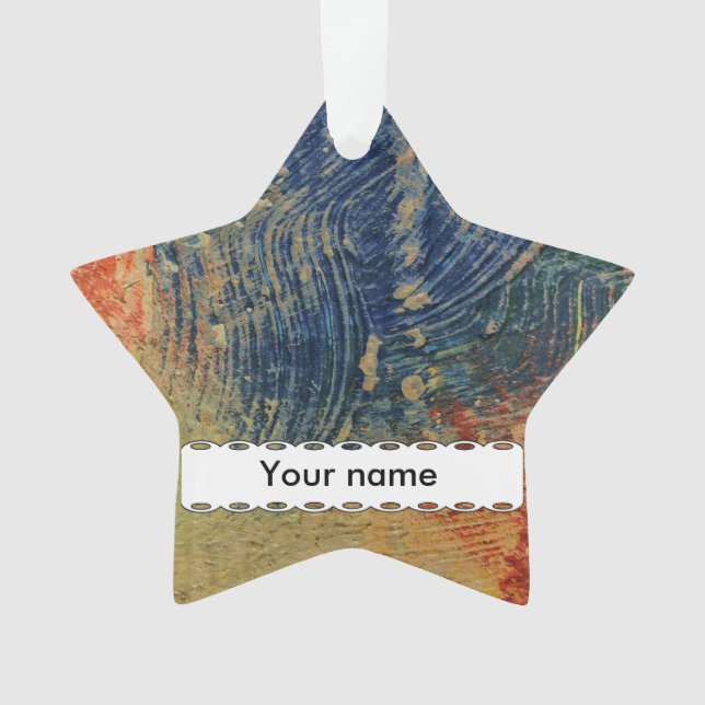 3 colours paint ornament (Front)