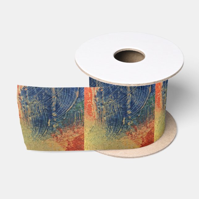 3 colours paint satin ribbon (Spool)