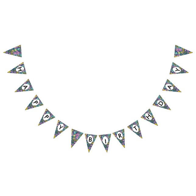 3 colours texture bunting flags (All)