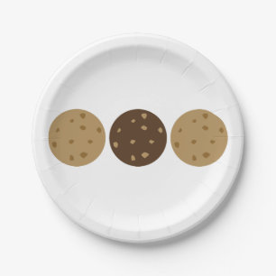 3 Cookies Paper Plate