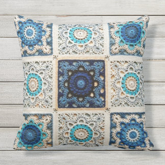 3, Crochet Home Decor Designs Outdoor Pillow