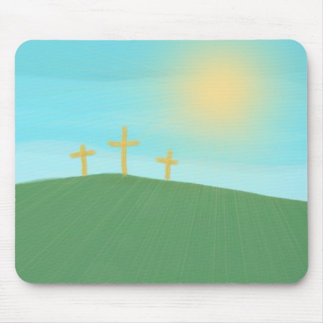 3 Crosses Mouse Pad (Front)