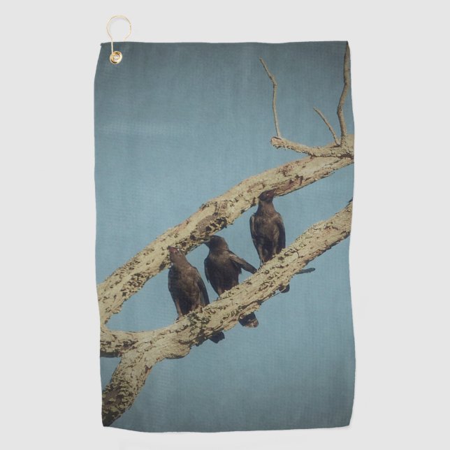 3 Crows Golf Towel (Front)