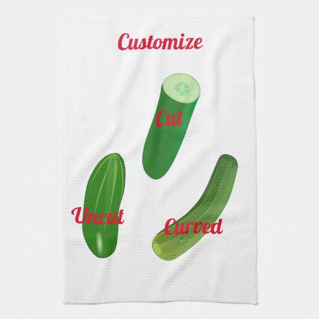3 Cucumbers Thunder_Cove Kitchen Towel (Vertical)