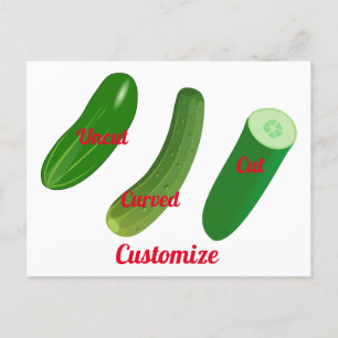 3 Cucumbers Thunder_Cove Postcard