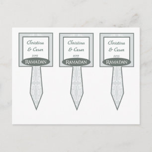 3 Cup Cake Pick Soft Blue Islamic Ramadan Bluish M Postcard