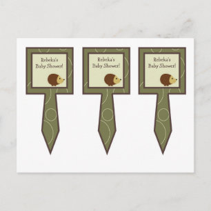 3 Cup Cake Picks Forrest Animal Owl Deer Bird Porc Invitation Postcard