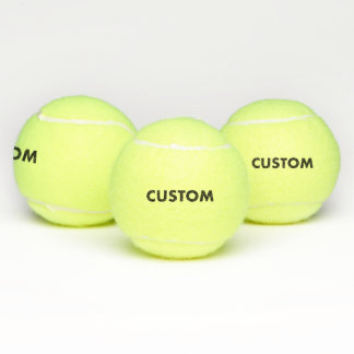 3 Custom Personalized Tennis Balls Blank Template
