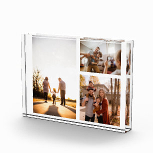 3 Custom Photo Collage Personalized Block