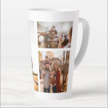 3 Custom Photo Collage Personalized Latte Mug<br><div class="desc">Introducing our personalized photo collage latte mug - the perfect way to start your day with a warm cup of coffee or tea surrounded by your favourite memories! Whether you're celebrating a graduation, honouring family, cherishing friends, or remembering a vacation trip, our custom latte mug is the ultimate way to...</div>