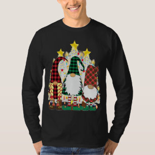 3 Cute Christmas Gnomes Swedish God Jul Nordic Xma T-Shirt