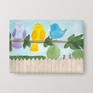 3 Cute Whimsical Colourful Birds