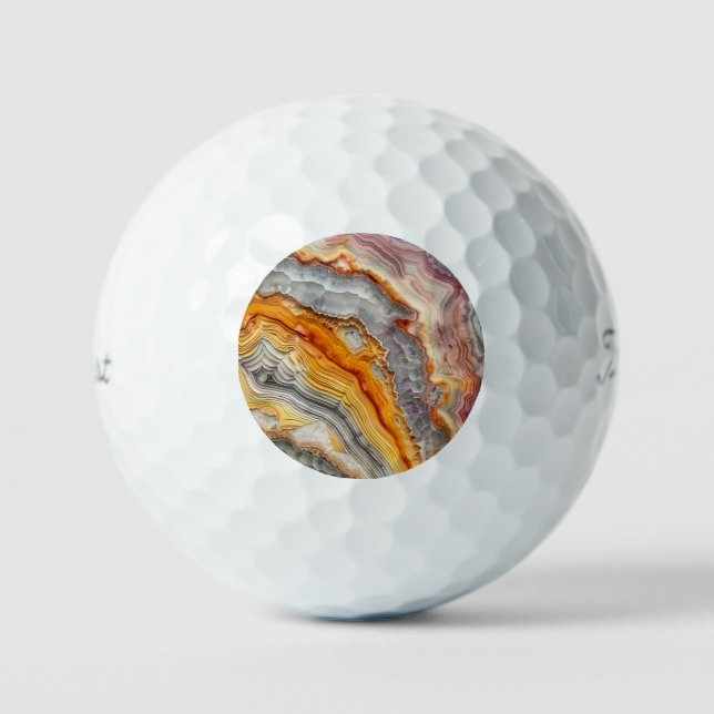 3 D Agate Golf Balls (Front)