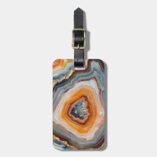 3 D Agate Luggage Tag