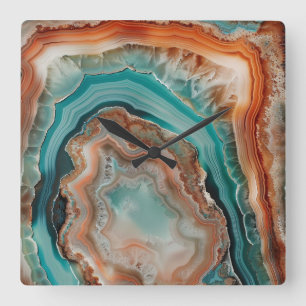3 D Agate Wall Clock