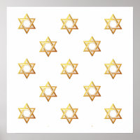 "3-D" Golden Star of David