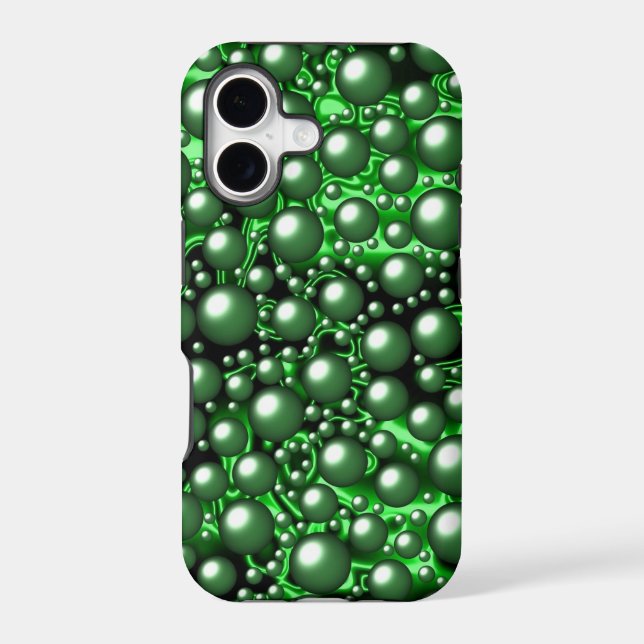 3 d green bubbles (Back)