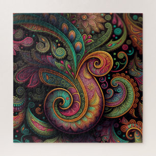 3-D Look Paisley Puzzle