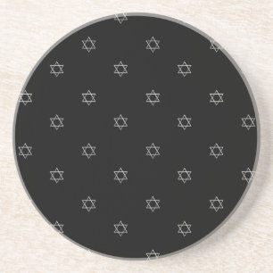 3-D Look Silver Star of David Coaster