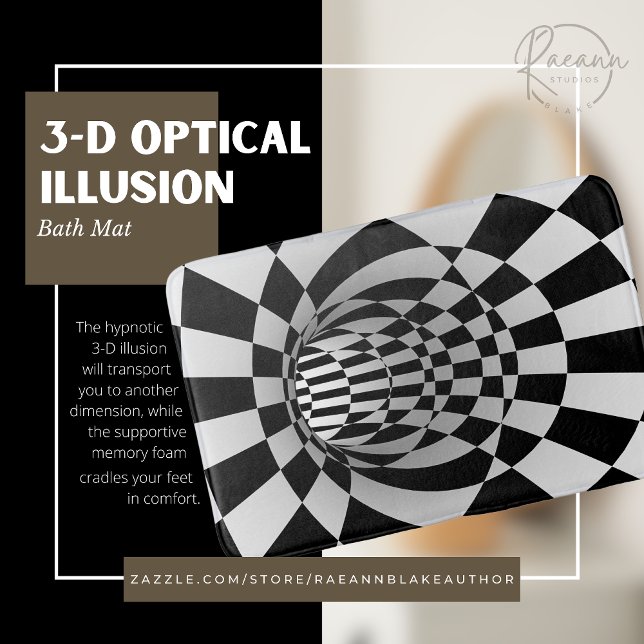 3-D Optical Illusion Bath Mat (Creator Uploaded)