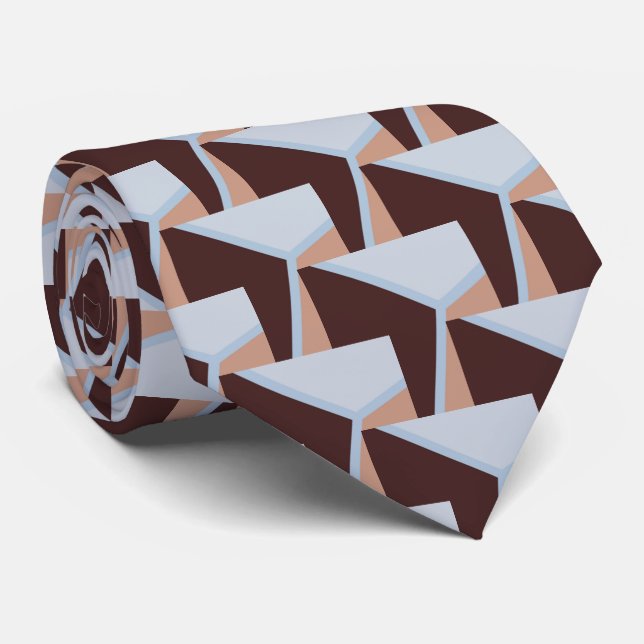 3-D Pattern Tie (Rolled)