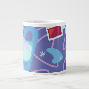 3-D Specs Fifties Boomerang Pattern Large Coffee Mug