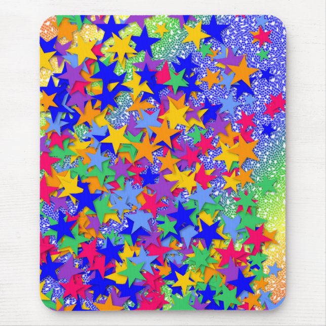 3-D Stars Mouse Pad (Front)