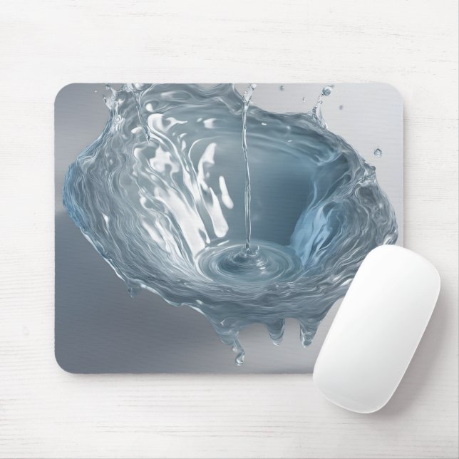 3-D Water Splash Mouse Pad (With Mouse)